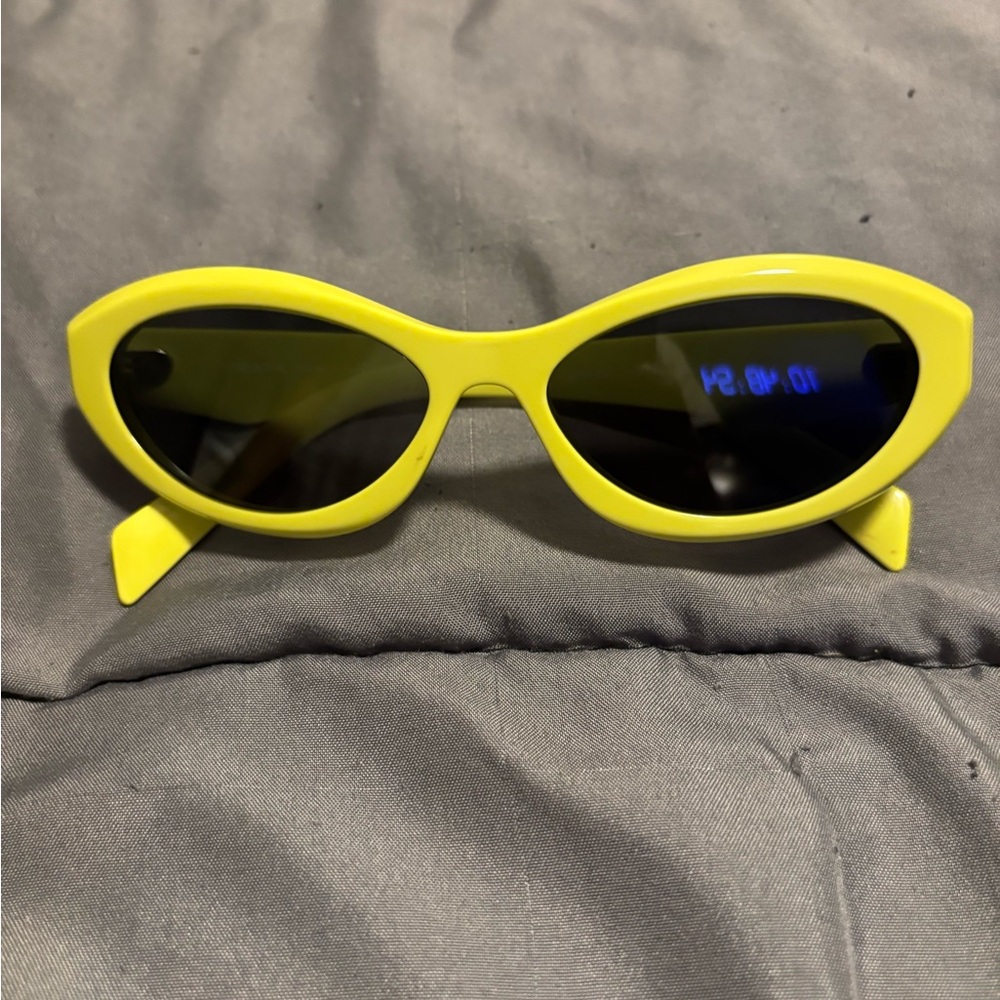 Prada Women's Sunglasses in Vibrant Yellow - Picture 4 of 9